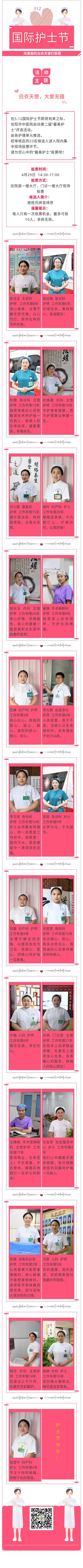 信阳市中医院第二届“最美护士”评选投票开始啦！
